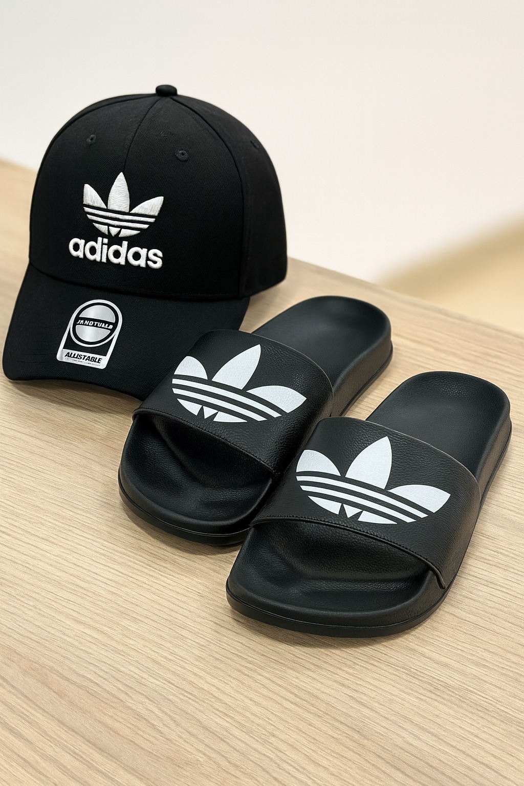 ADIDAS SANDALIA EVA & GORRA IMPORT CAJA